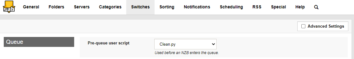 !Enable Clean.py