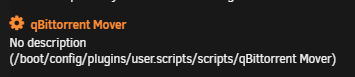 Select user script