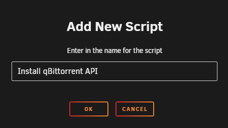 !Install qBittorrent API